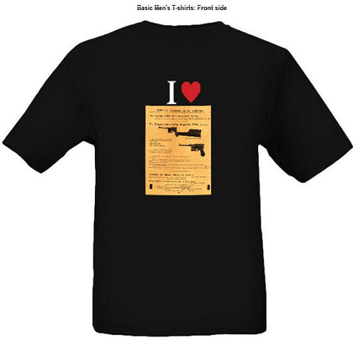 Mauser Broomhandle "Westley Richards & Co" T-Shirt. Ref.#TS.2